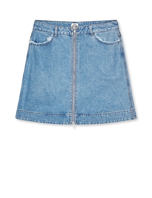 Mads Nørgaard - Riva skirt Mid blue denim