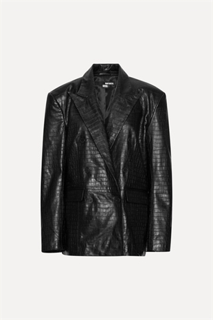 Rotate - Oversized leather blazer