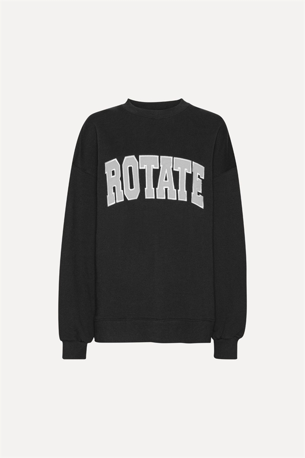 Rotate - Heavy sweat crewneck Black