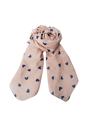 Black colour - BCclaudine mini scarf Blue heart