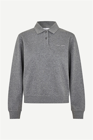 Samsøe samsøe - Sadory polo Mid grey melange