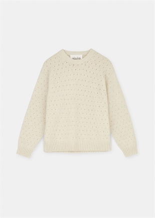 Aiayu - Saga dot sweater Pure ecru