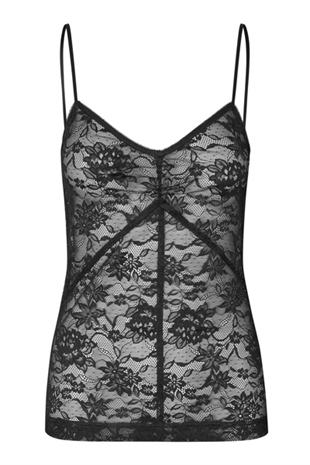 Second female - Social strap top Black