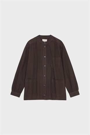 Moshi Moshi mind - Tales shirt crepe Chocolate