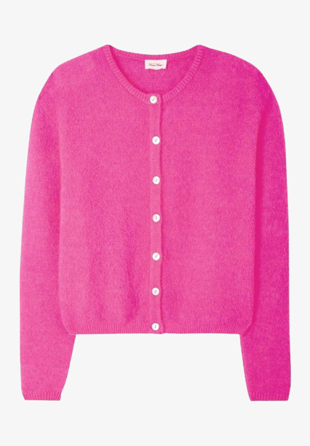 American Vintage - Vitow Cardigan Rose Flou Chine