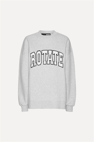 Rotate - Heavy sweat crewneck Light grey mel