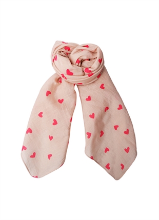 Black colour - BCclaudine mini scarf Rose heart