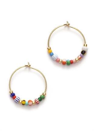 ANNI LU - Golden alaia hoop Gold